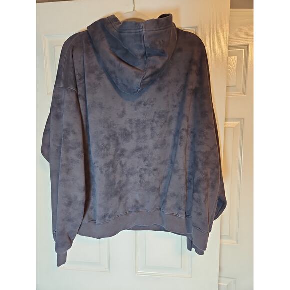 Fabletics Woman’s 4X Cozy Fleece Hoodie Oversized Cozy Onyx Smudge Pullover - Picture 3 of 5